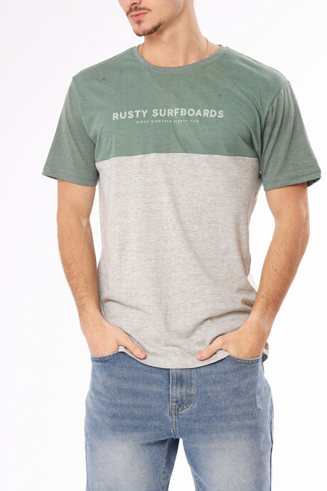 T-SHIRT VINCI RUSTY Verde Oscuro