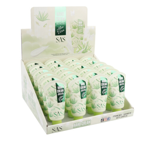 SAS Crema de manos con extracto de aloe vera 55ml. Sas Crema De Manos Con Extracto De Aloe Vera 55ml.