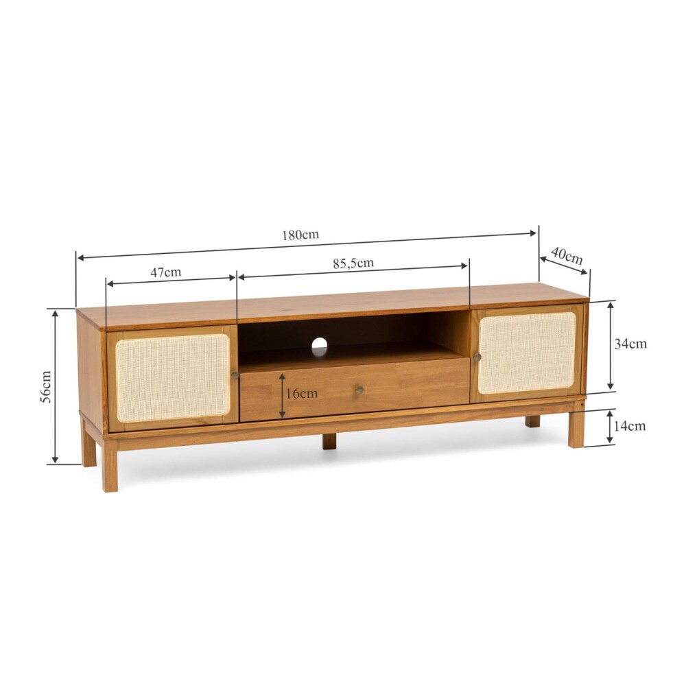 MUEBLE PARA TV MADERA MARRON PRAGA CARAMELO