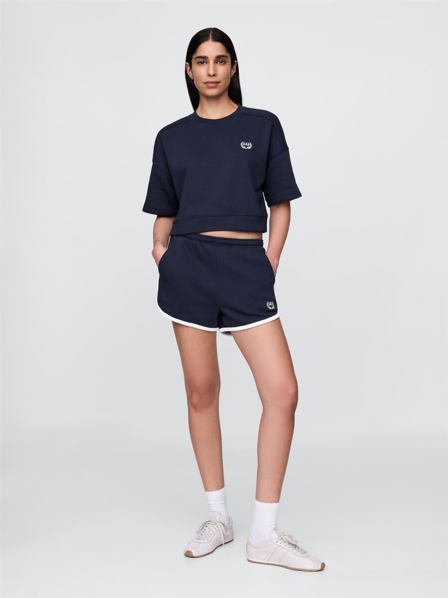 Short Deportivo Logo Gap Mujer - Navy Uniform 