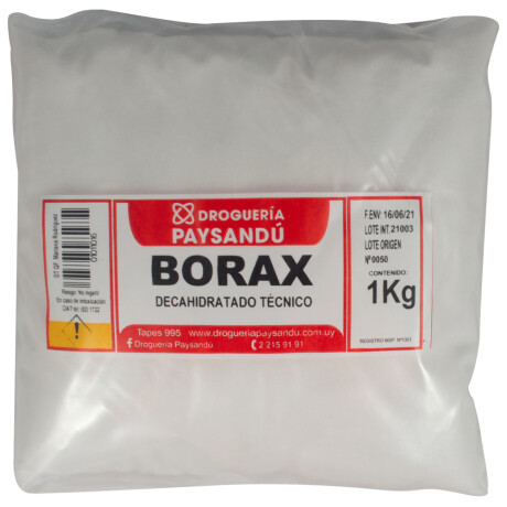 Borato de Sodio Industrial BORAX 1 Kg Borato de Sodio Industrial BORAX 1 Kg