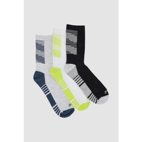 Pack x3 medias media caña con diseño Variante 28