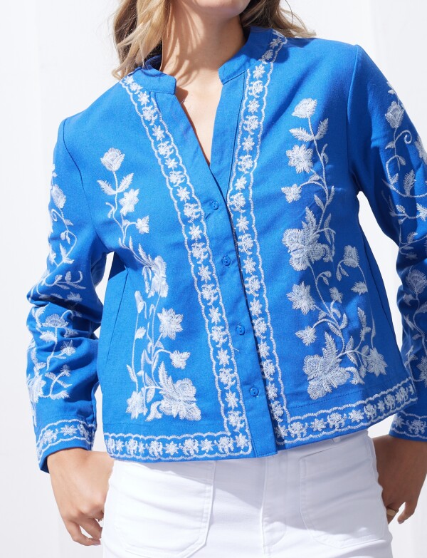 Chaqueta Algodón Bordada ROYAL