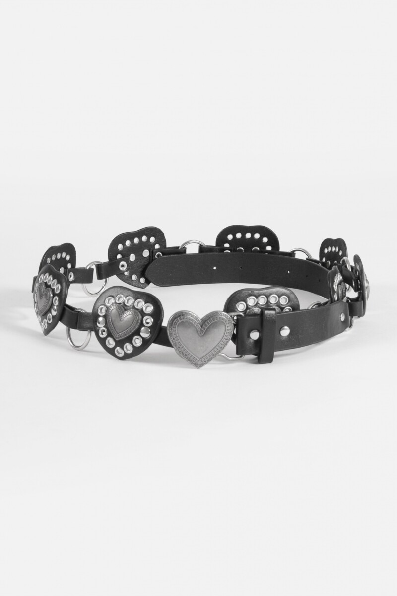 Cinturon hebilla cora negro