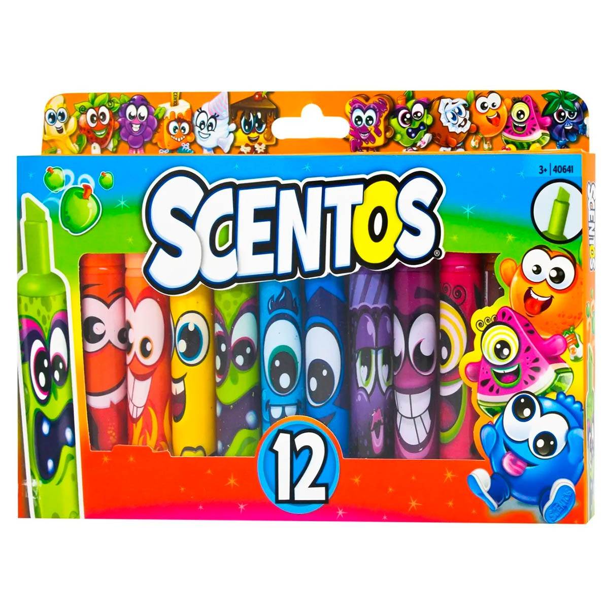 Marcadores Scentos Pack X12 Con Aroma A Frutas 