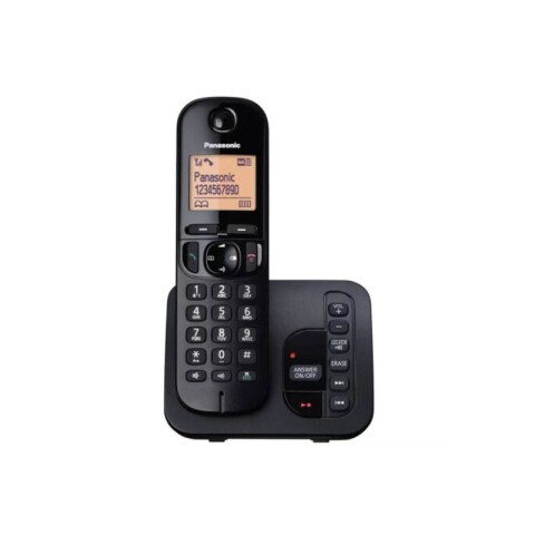 TELÉFONO INALÁMBRICO PANASONIC CON LOCALIZADOR Negro