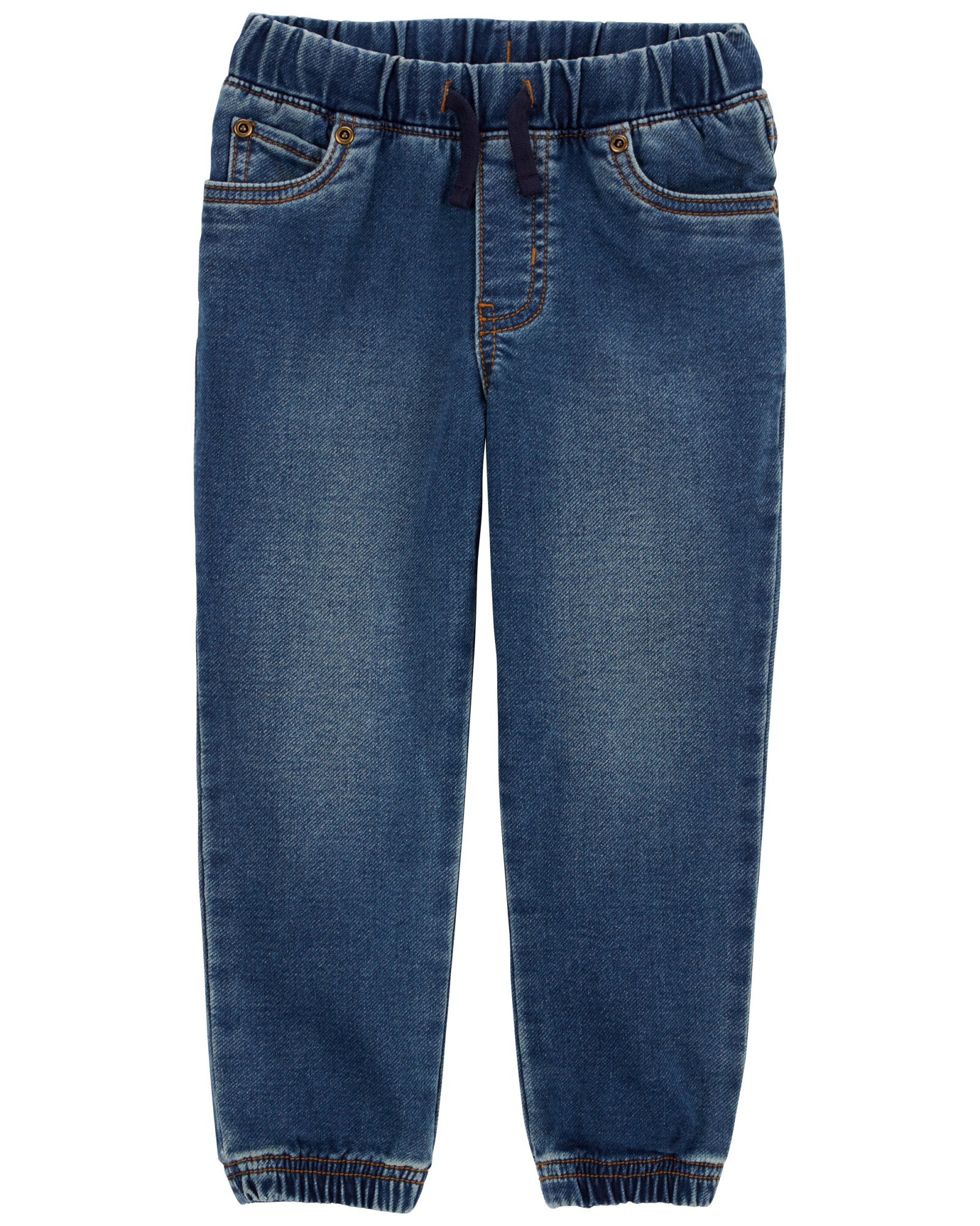 Pantalón jean con cordón. Talles 2-5T Sin color