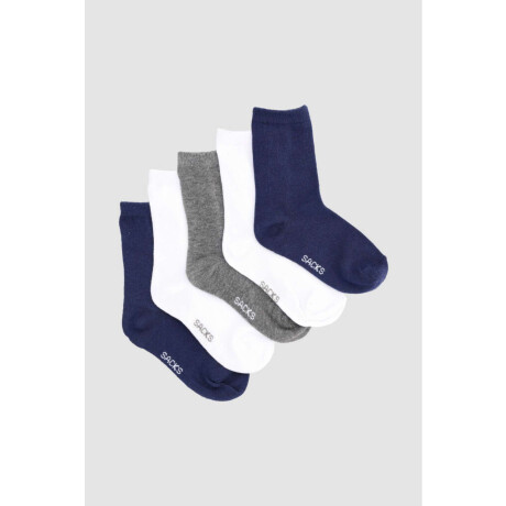 Pack x5 medias lisas infantil jk Variante 31