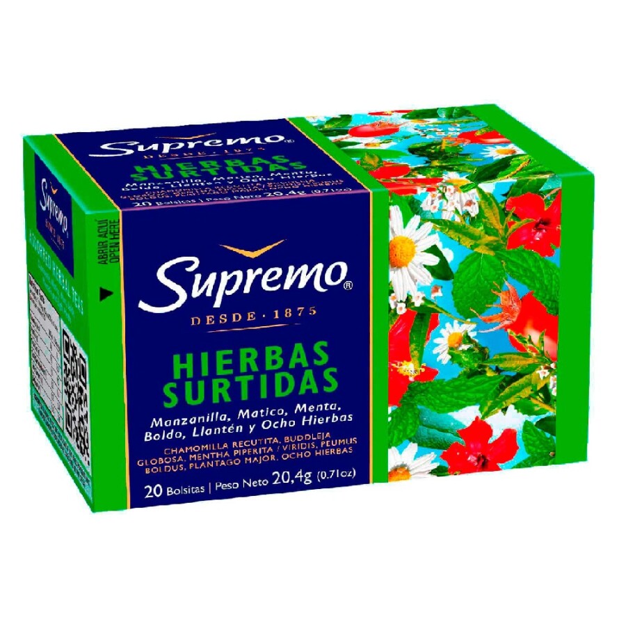 Té Hierbas Surtidas Supremo 20 Unidades Té Hierbas Surtidas Supremo 20 Unidades