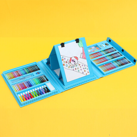 Maleta Set De Útiles Con Libreta Azul