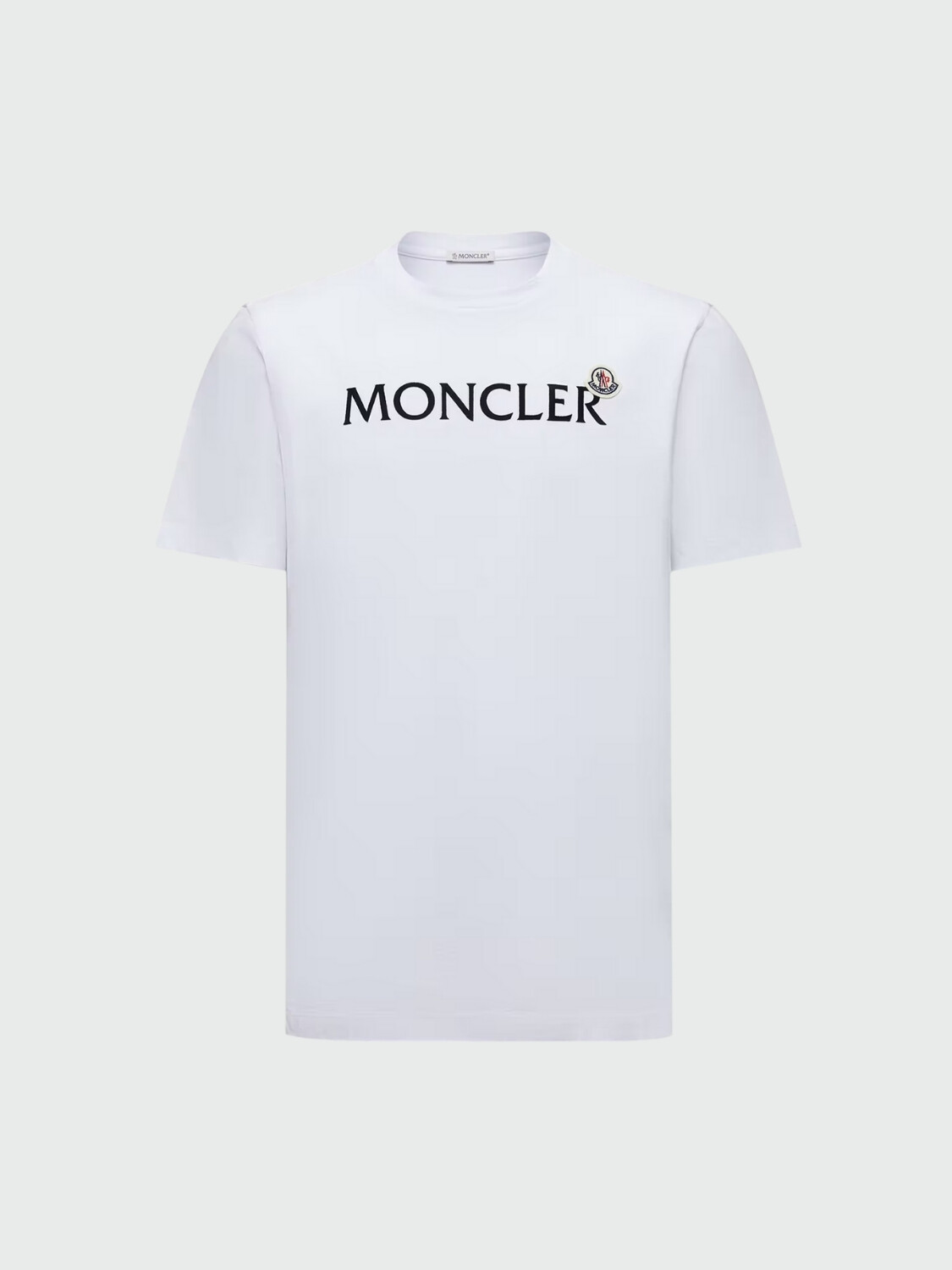 MONCLER - CAMISETA DE ALGODÓN CON LOGOTIPO Negro