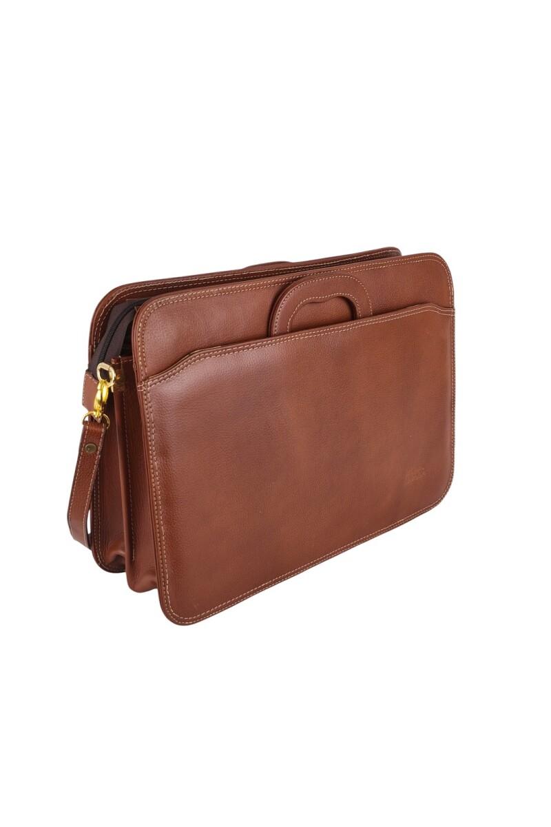 Portafolio de cuero Marrón