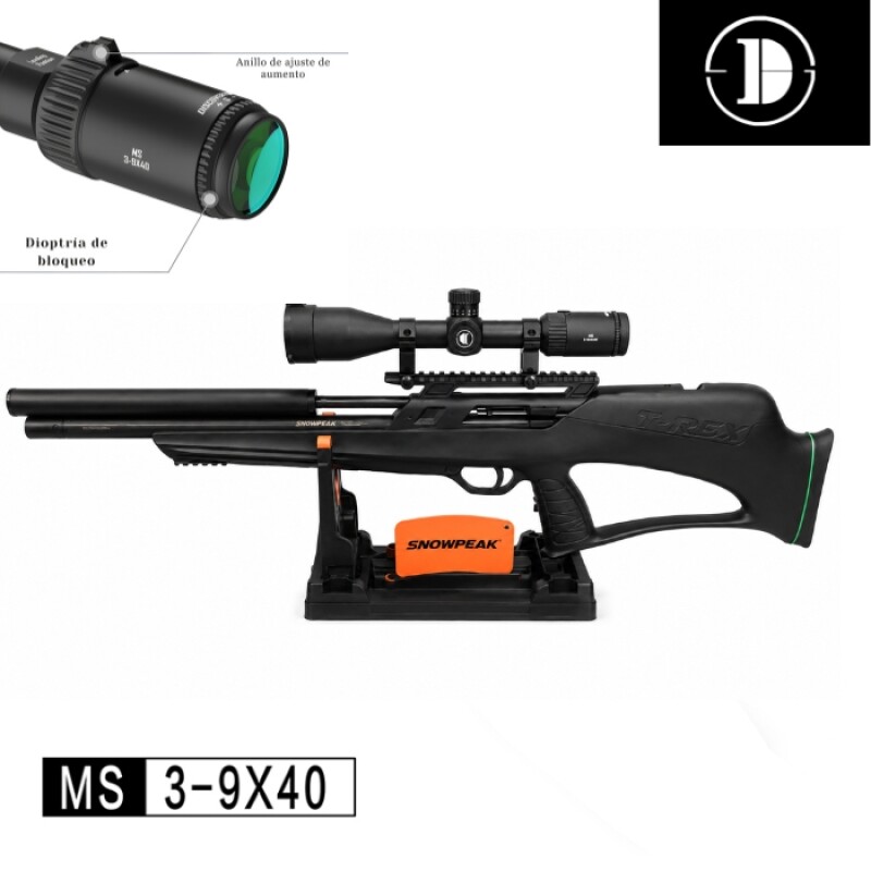 Rifle PCP T-Rex Bullpup 5.5 mm + Mira + Inflador Rifle PCP T-Rex Bullpup 5.5 mm + Mira + Inflador