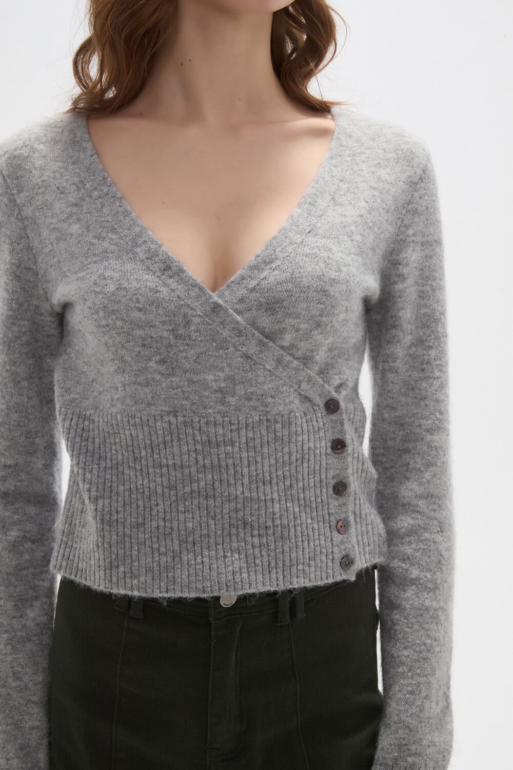Sweater Olme Gris Melange Medio