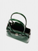 Bolso Tote Con Cinturón verde