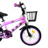 Bicicleta infantil Rodado 16 con cesto Lila