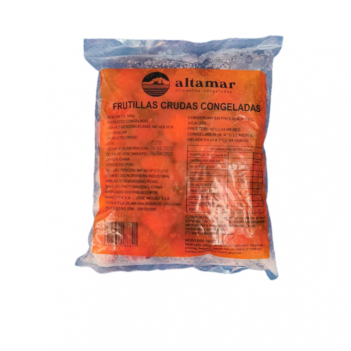 Frutilla Altamar 500 Grs 