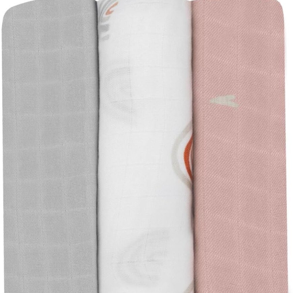 Set x3 muselinas sabanas Lionelo flores