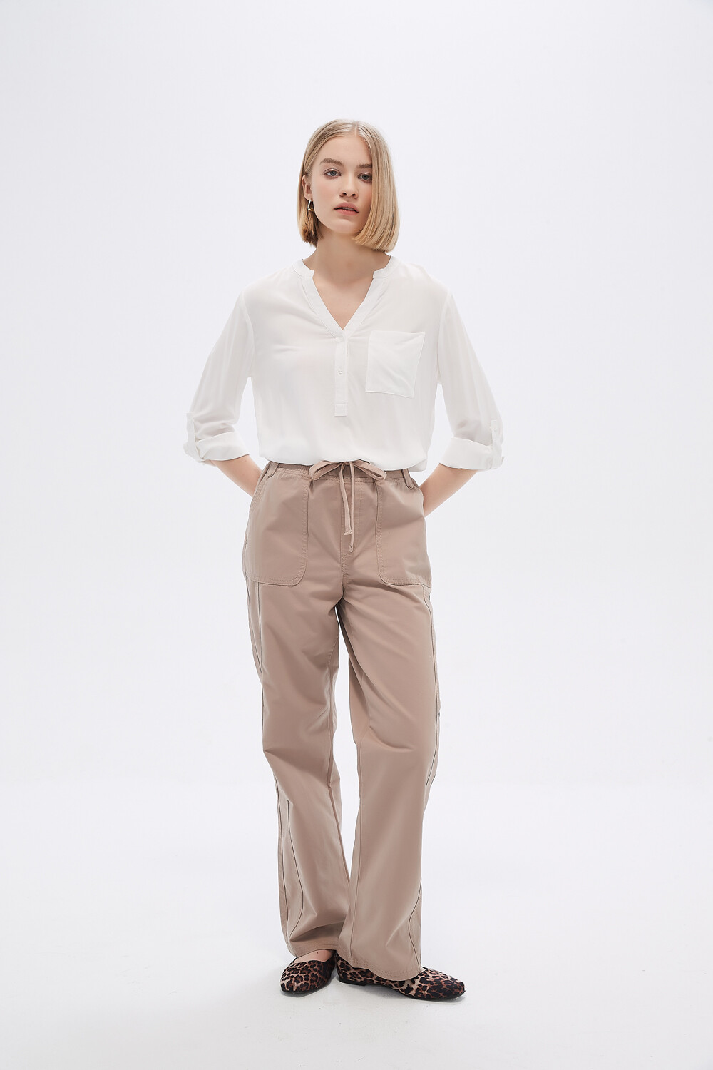Pantalon Zazi Taupe Claro