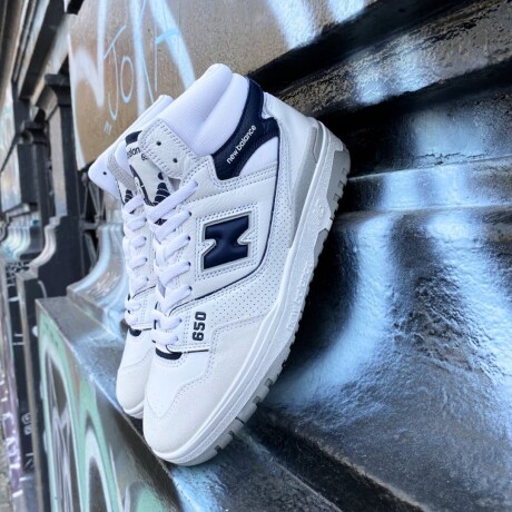 Championes New Balance 650 White & Blue
