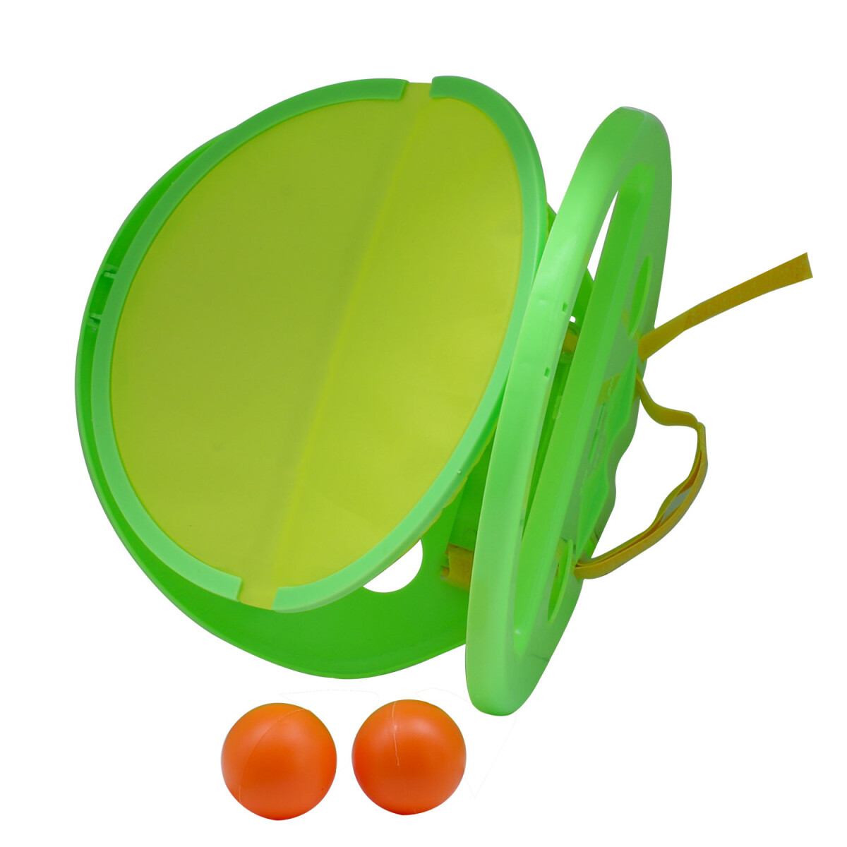 Raqueta Lanza y Atrapa Pelota con 2 Bolas - Verde 