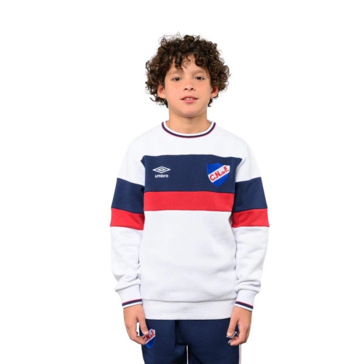 Buzo Umbro A La Base Grav Niños NU243089 - Blanco-azul 