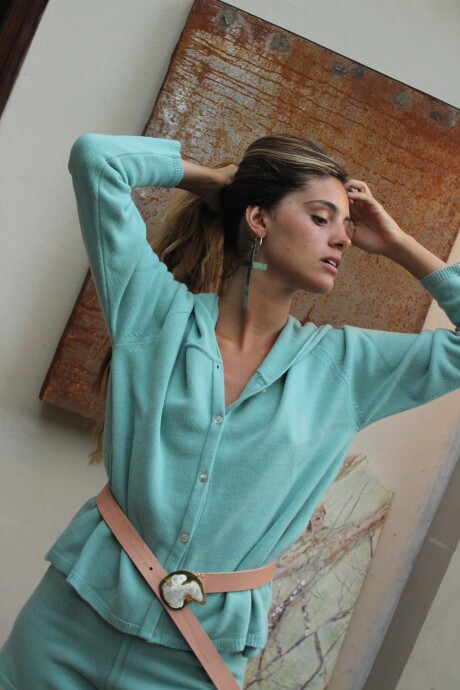 Set Coat Verde Agua