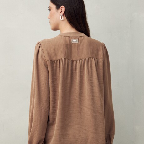 CAMISA BLOSSOM Marron