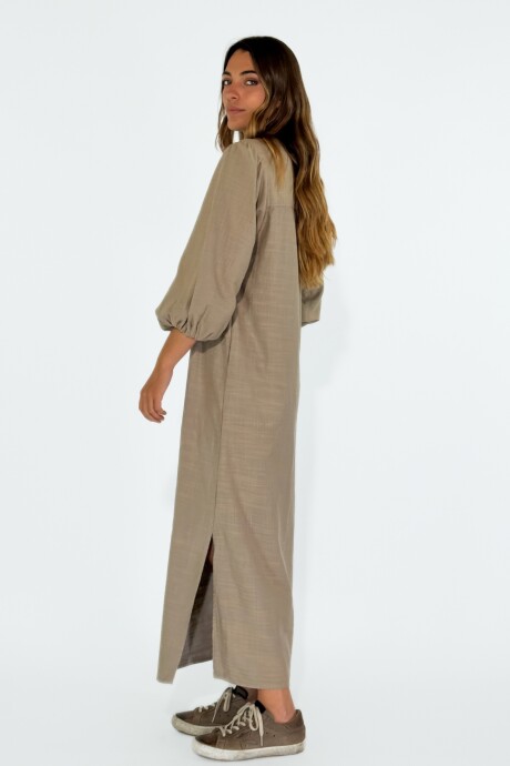 VESTIDO CALIZA Beige