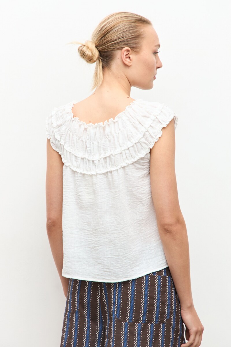 Blusa bardot crudo