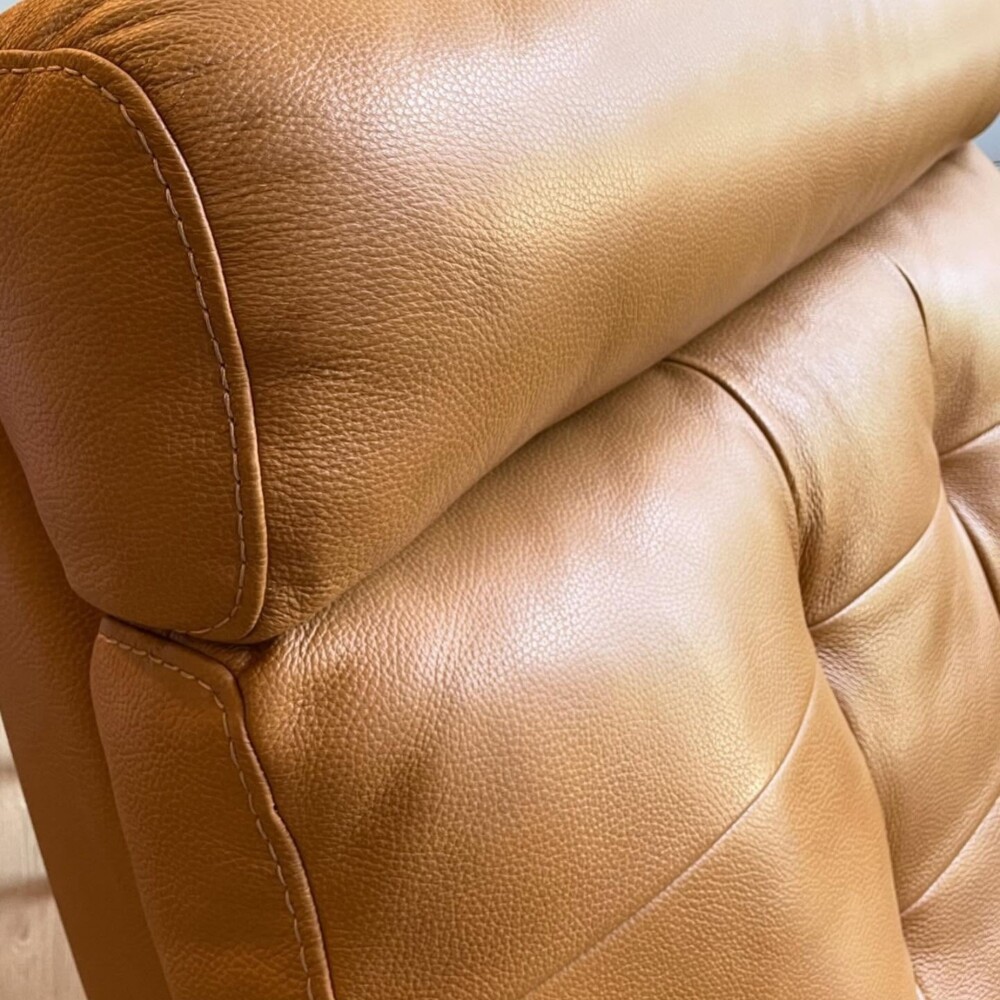 Poltrona Reclinable Eléctrica 100% cuero - Aurora Marrón
