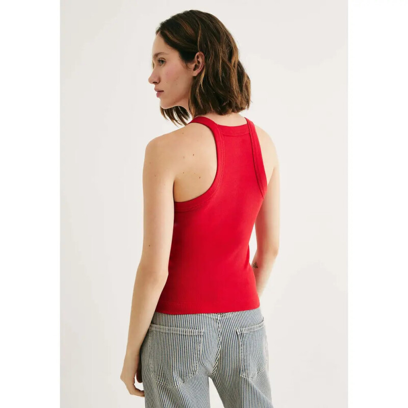 CAMISETA REGATA FEM VERMELHO ESCURO