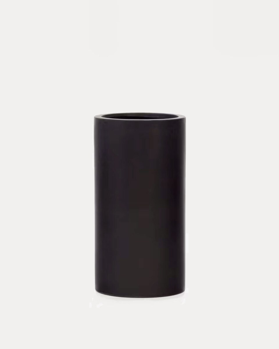 Macetero Aiguablava de cemento - negro Ø 42 cm 