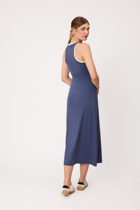 VESTIDO LARGO SOLINA POLANCO Azul