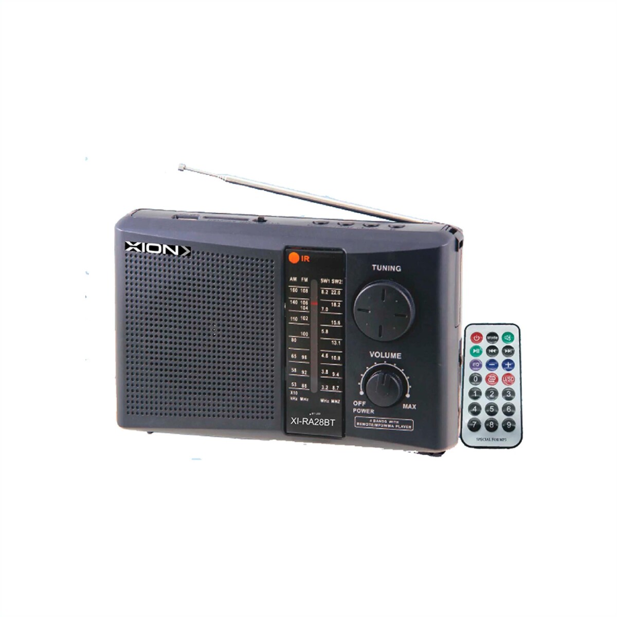 Radio Portátil Recargable AM/FM XION XI-RA28BT 