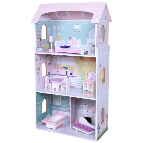 Annas Doll House, Casita de Muñecas Extra Grande incluye 8 muebles Annas Doll House, Casita de Muñecas Extra Grande incluye 8 muebles