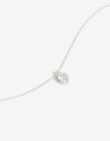 Cadena Corta con Dije Strass Cadena Con Dije Corazón Plata 925 - Plateado