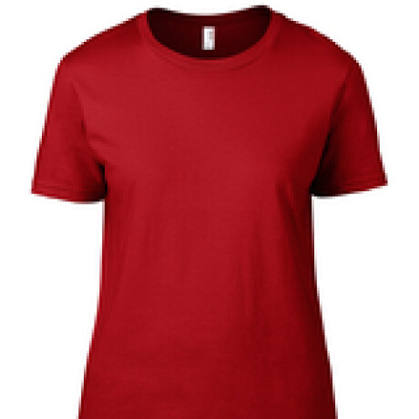 Camiseta básica a la base dama Rojo
