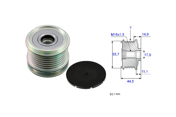 Polea Alternador Marcha Libre Mercedes Benz C 230 Kompressor (W203)/C 200 Kompressor (W203)/Clc 200 Kompressor (Cl203) 00-25 Polea Alternador Marcha Libre Mercedes Benz C 230 Kompressor (W203)/C 200 Kompressor (W203)/Clc 200 Kompressor (Cl203) 00-25