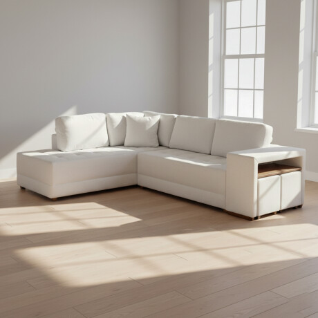 SOFÁ ESQUINERO MÁS DE 4 CUERPOS TELA NATURAL-BEIGE CONNECT II BEIGE