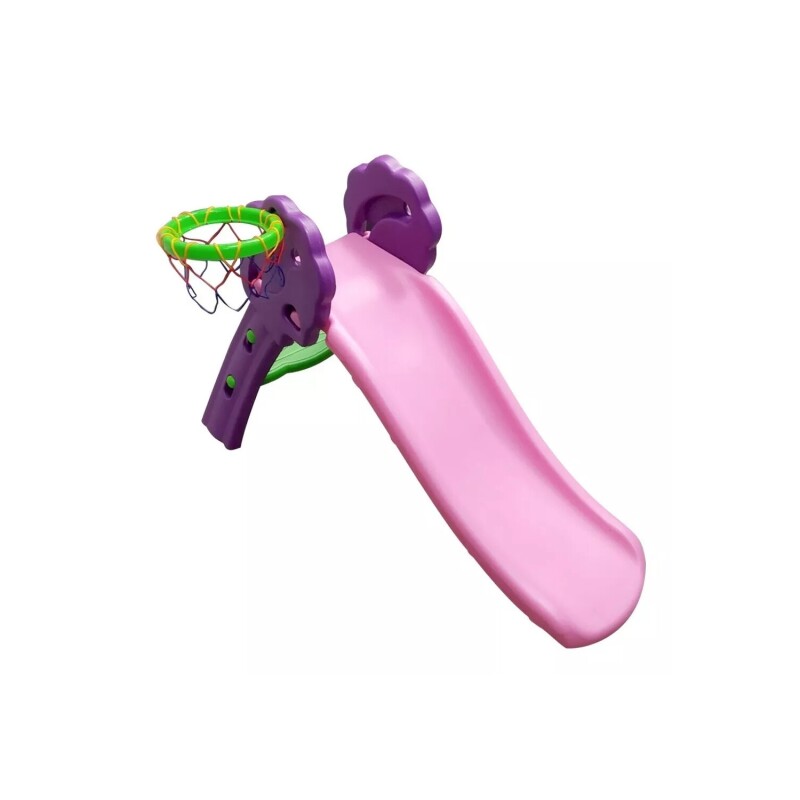 Tobogán de exterior e interior para niños Rojo/Violeta