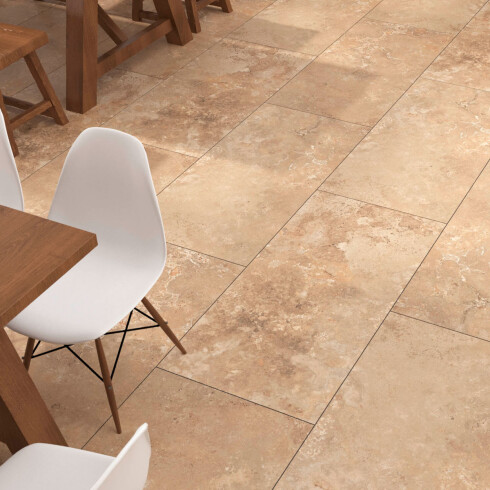Porcelanato Crema Mate De 60X120X1Cm GAMAS DE BEIGE