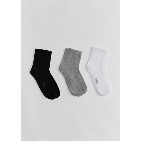 KIT COM 3 PARES MEIAS UNISSEX 1DSN