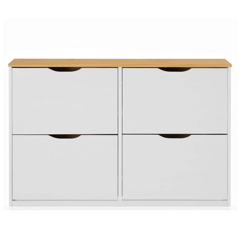 ZAPATERA HORIZONTAL MADERA BLANCO SARASOTA