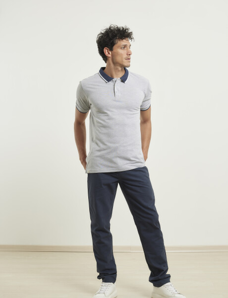 Remera Navigator Gris Medio Melange