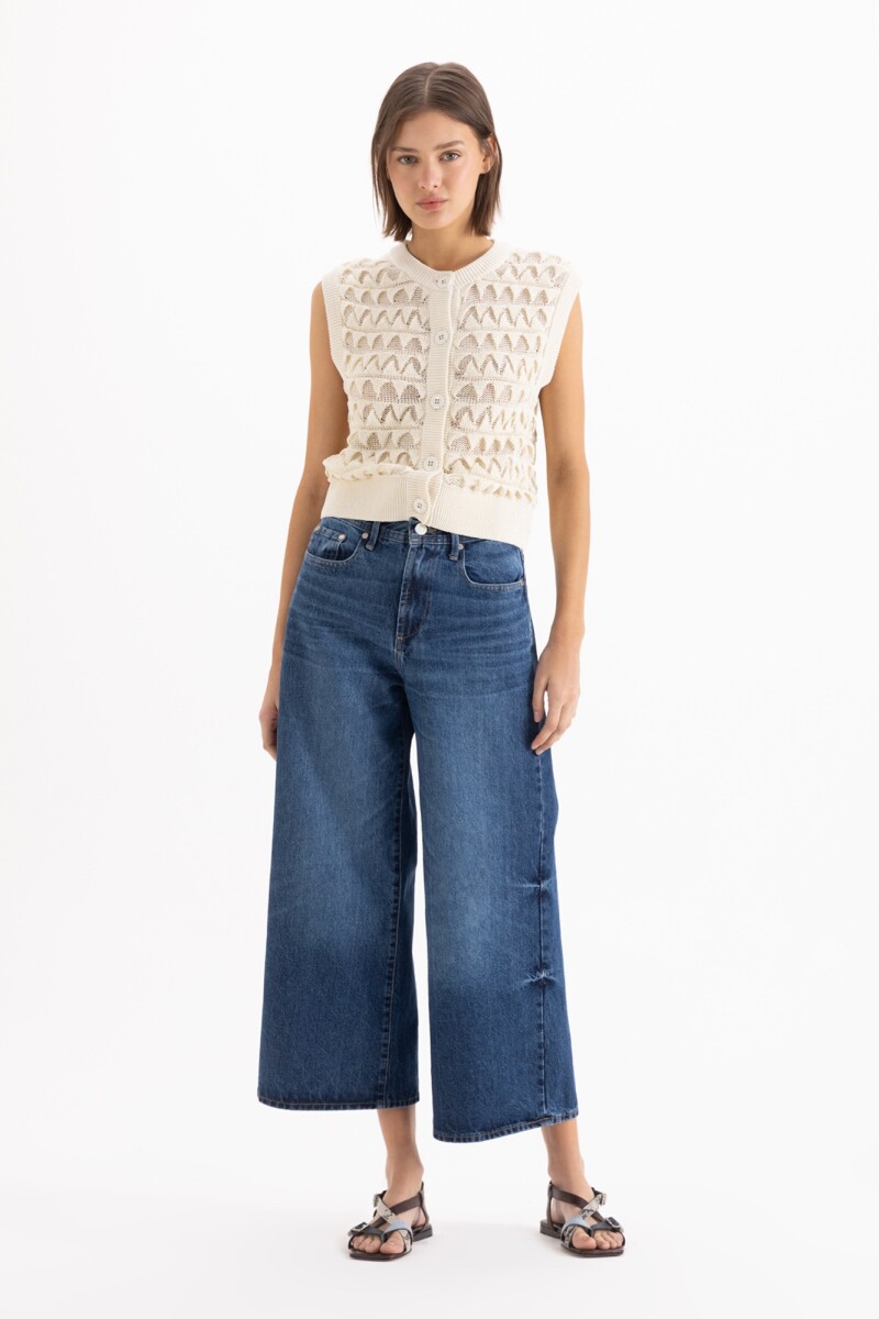 JEANS WIDE X BLUE Azul