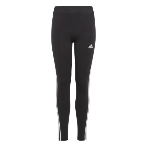 Calza Adidas Essentials Cotton 3 bandas Negro