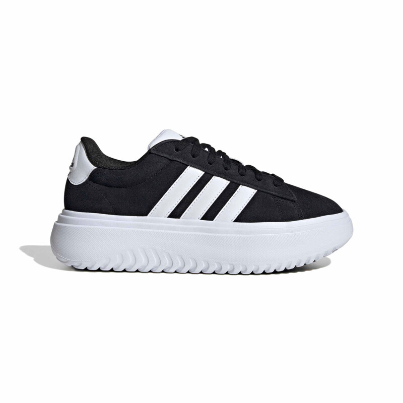 Adidas Champion Mujer Grand Court Platform Negro-blanco