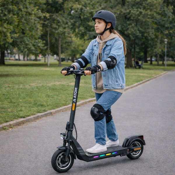 Monopatín Eléctrico Atom Energy 35kmh 500w 60km MONOPATIN ATOM ENERGY