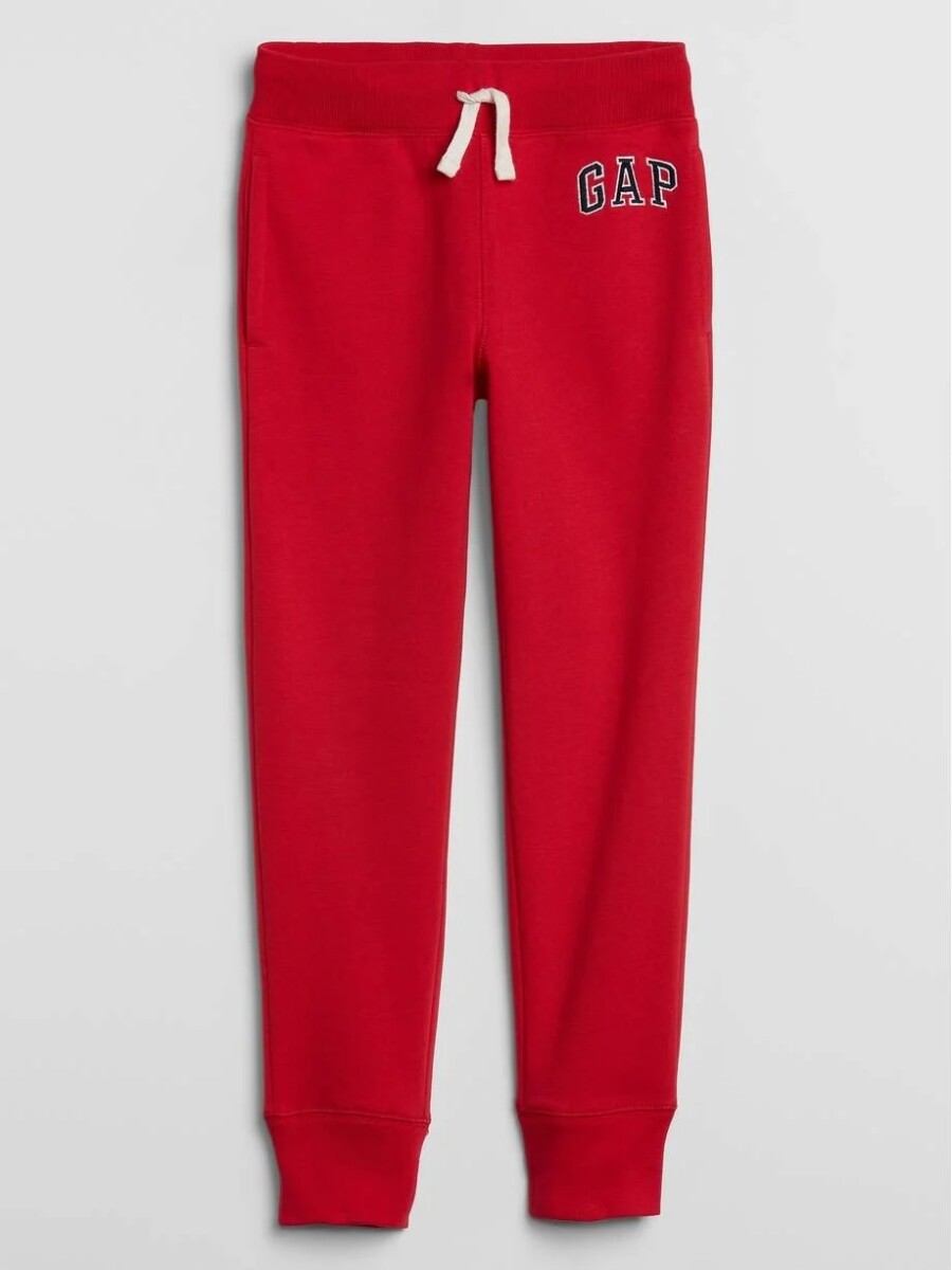 Pantalón Deportivo Logo Con Felpa Gap Niño - Pure Red V4 